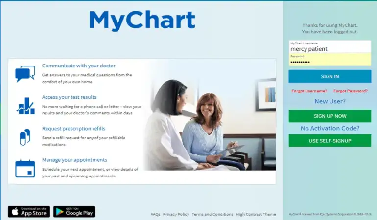 Create MyChart Account